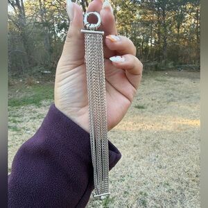 Milor Italy 925 Sterling Silver Multi Stand link Chain Bracelet